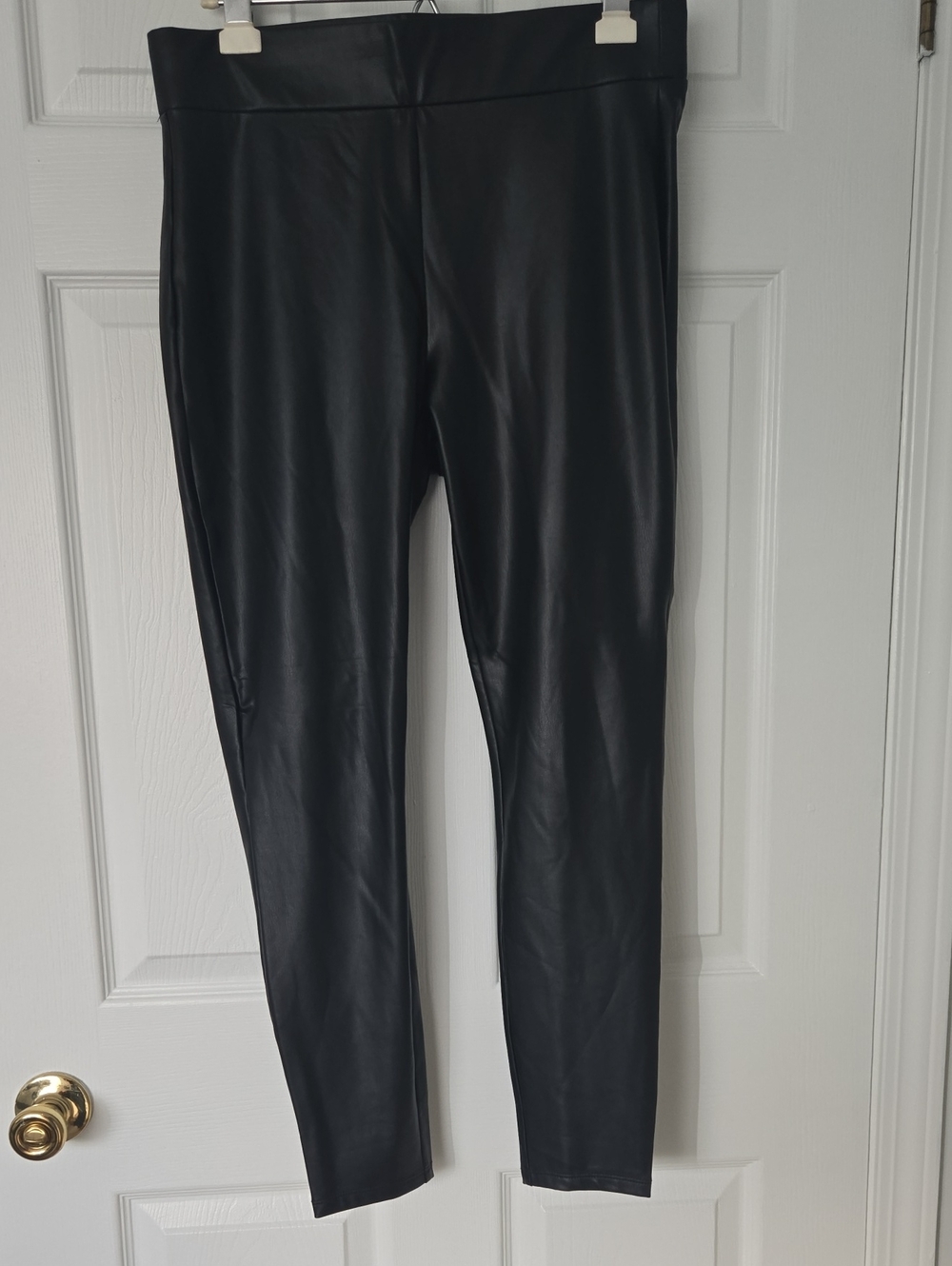 Loft Black Faux Leather Leggings